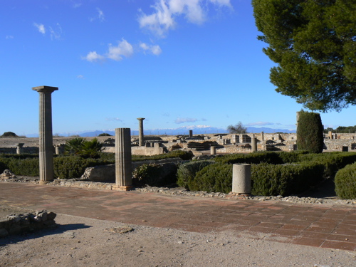 View of ruins of the ancient city